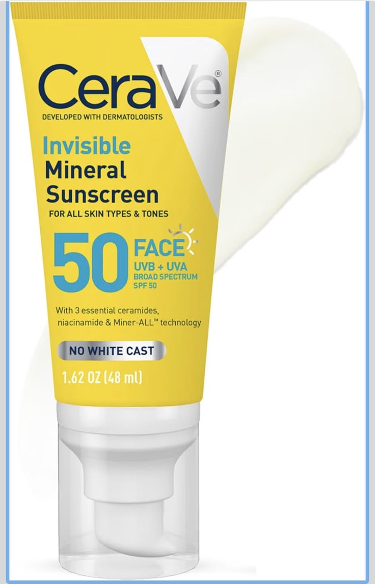 CeraVe Invisible Mineral Sunscreen SPF 50