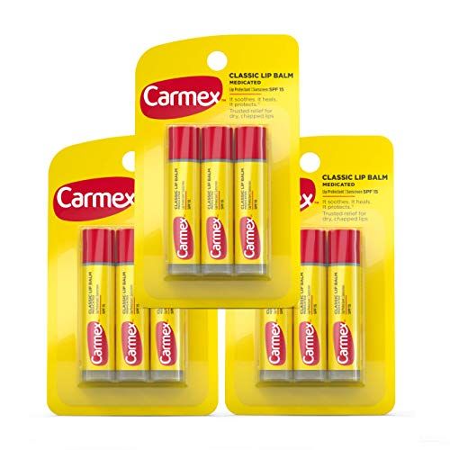 Carmex Lip Balm - 3 pack Sticks