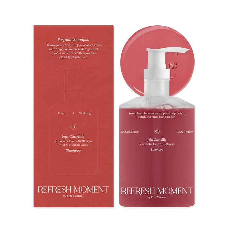 FREE MOMENT Refresh Moment Perfume Shampoo 500ml Jeju Camellia