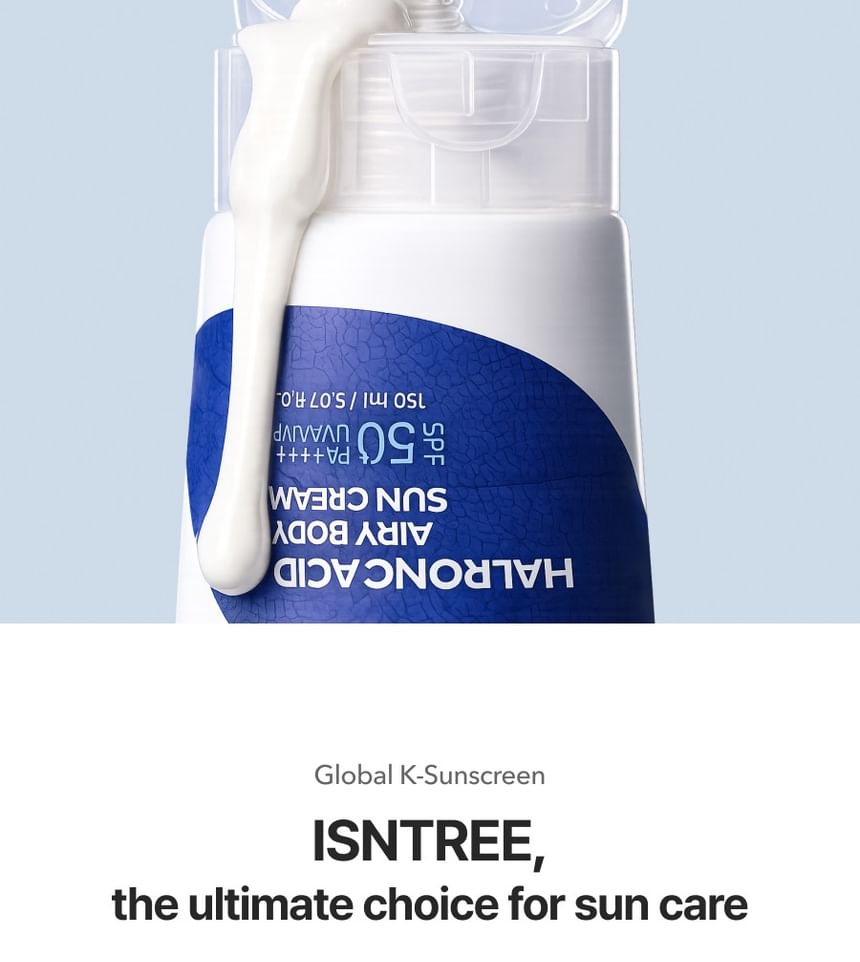 Isntree Hyaluronic Acid Airy Body Sun Cream SPF 50+ PA++++ 150ml
