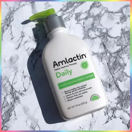 Amlactin Moisturizing Body Exfoliator and Lotion with 12% Lactic Acid