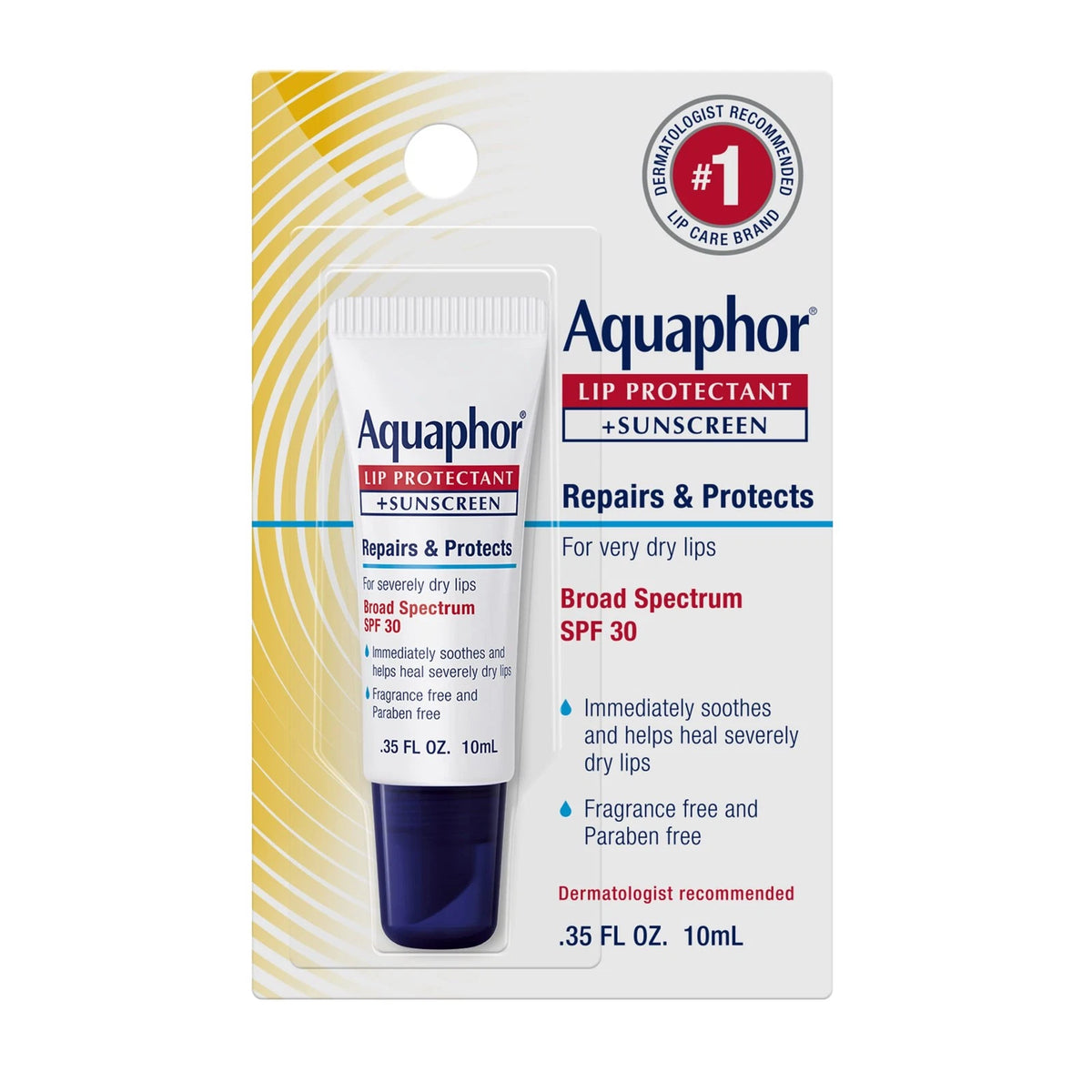 Aquaphor Lip Protectant + SPF 30.