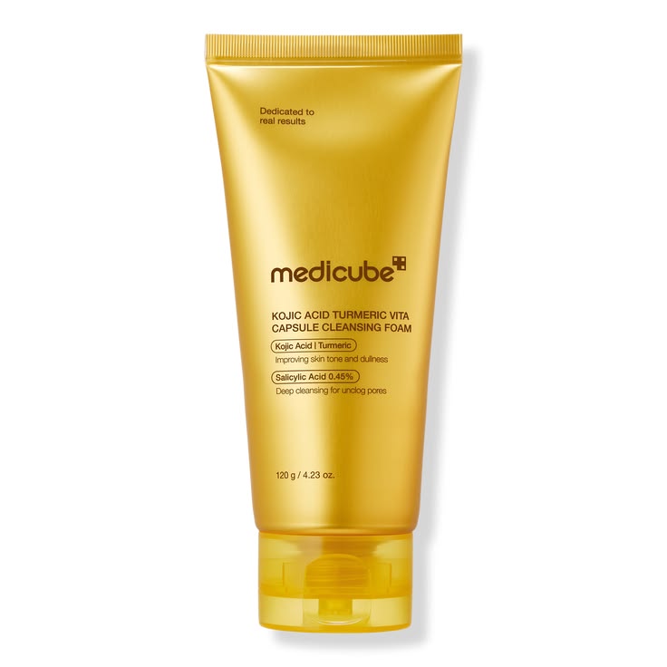 medicube Kojic Acid Turmeric Vita Capsule Foam Cleanser