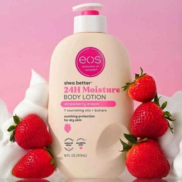 EOS 24hr Moisture Body Lotion - Strawberry Dream