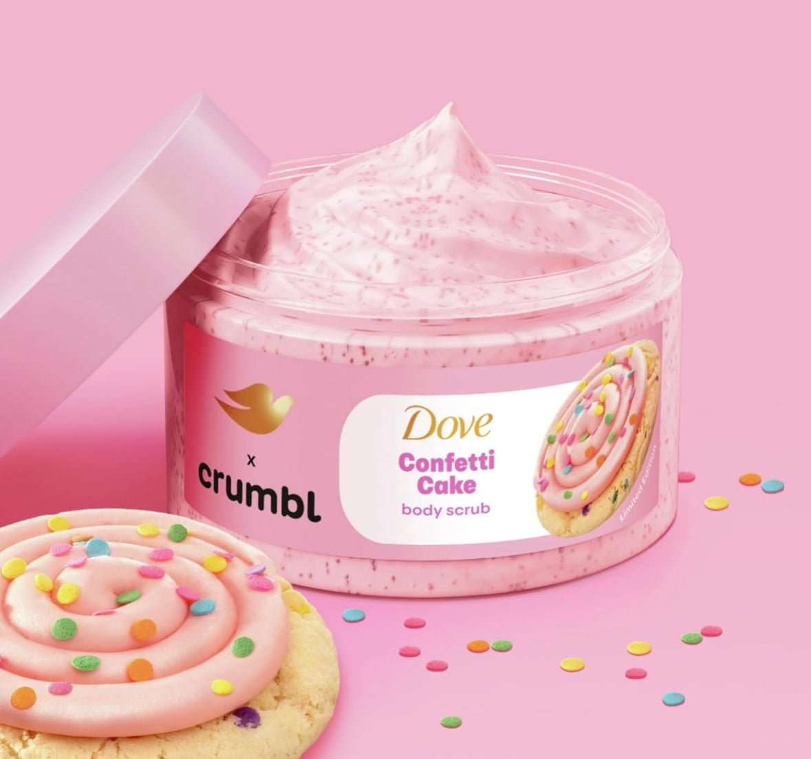 Dove Crumbl Exfoliating Body Scrub Confetti Cake