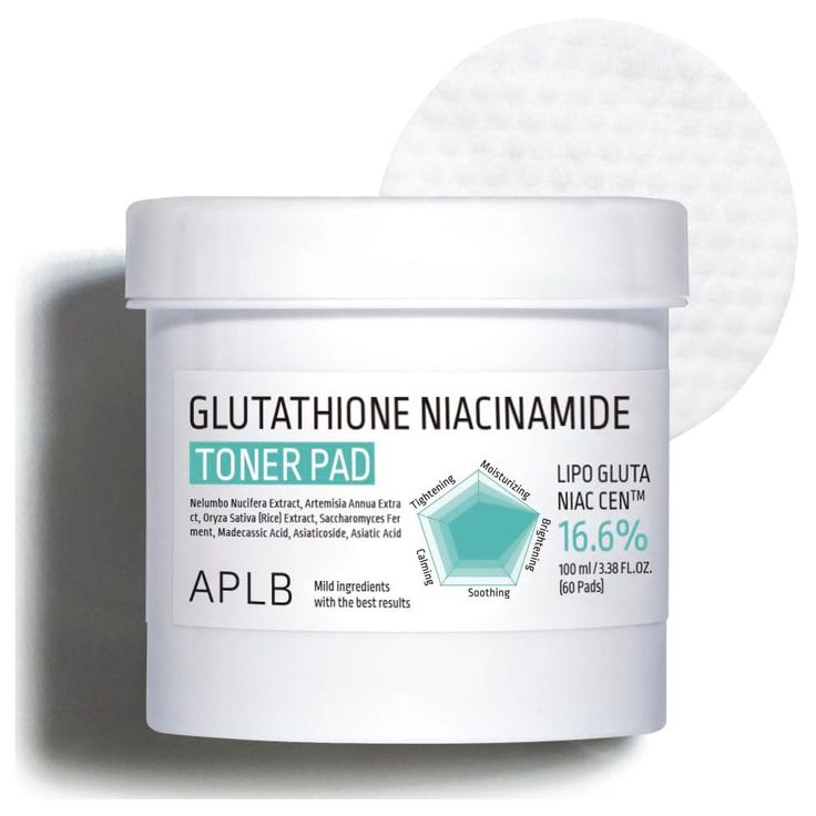 APLB Glutathione Niacinamide Toner Pad 60 Pads