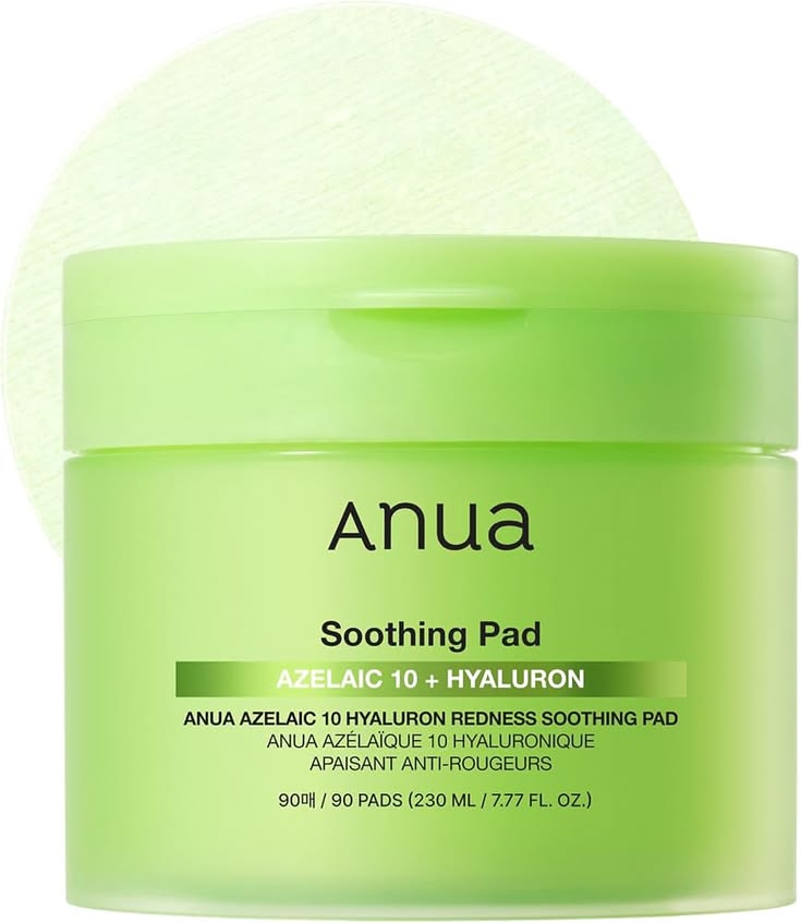 ANUA Azelaic 10 Hyaluron Redness Soothing Pad 90 Pads