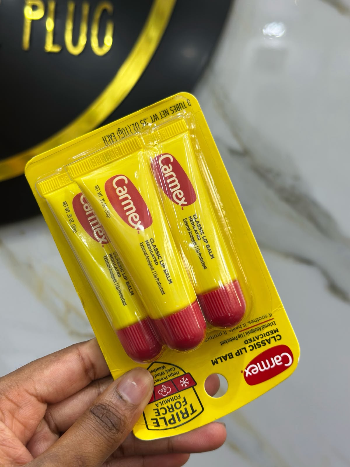 Carmex Lip Balms medicated tube 3 pack