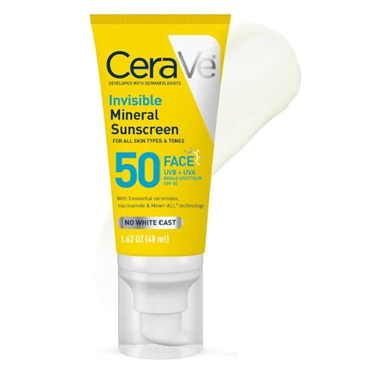 CeraVe Invisible Mineral Sunscreen SPF 50